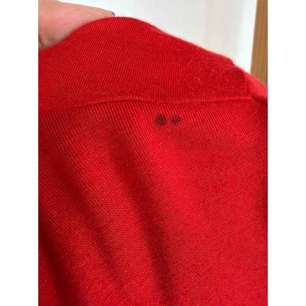 Comfy USA XL Red Round Neck Long Sleeve High-Low Balloon Maxi Dress USA - Picture 4 of 9